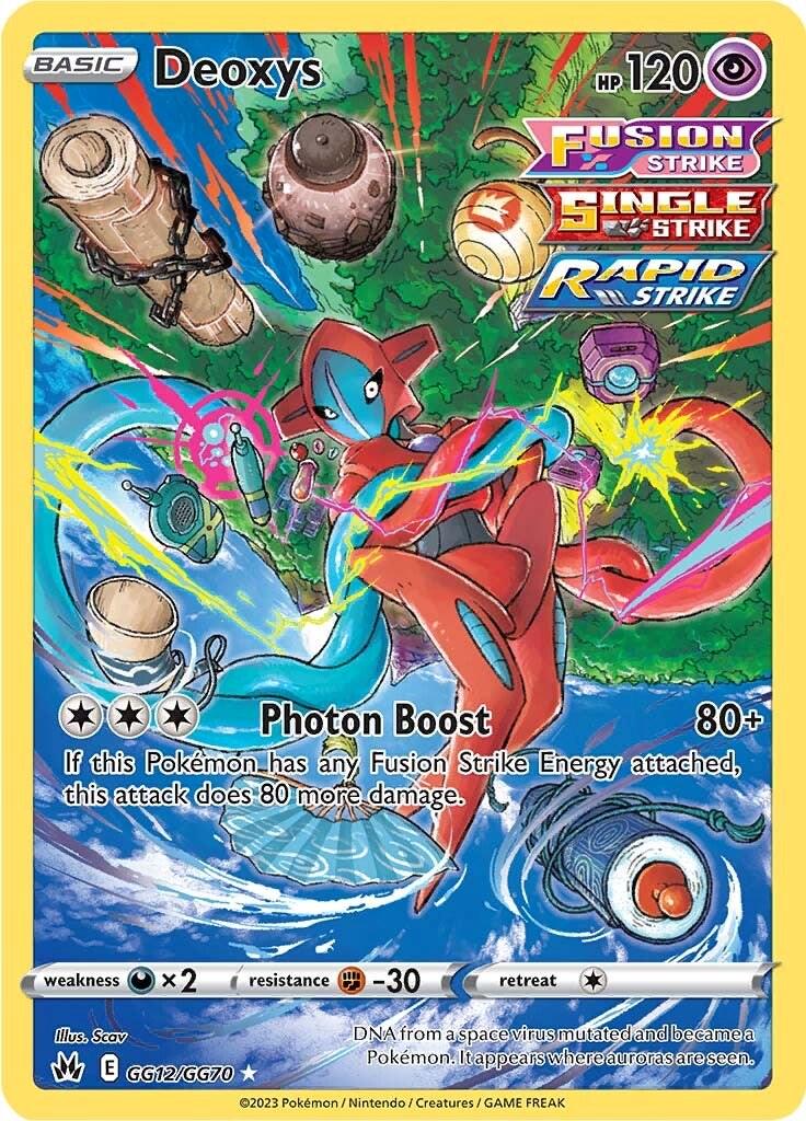 Crown Zenith Deoxys Pokémon card